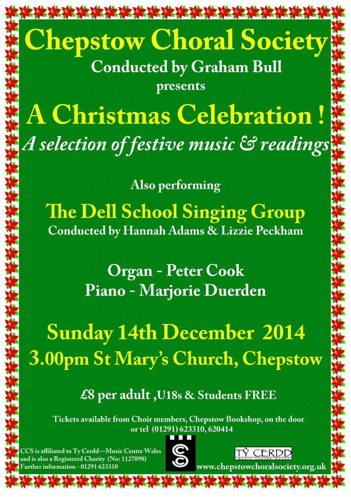 <br />
<b>Notice</b>:  Undefined offset: 3 in <b>/var/www/vhosts/chepstowchoralsociety.org.uk/httpdocs/includes/events.php</b> on line <b>56</b><br />
Christmas Concert Dec 2014
