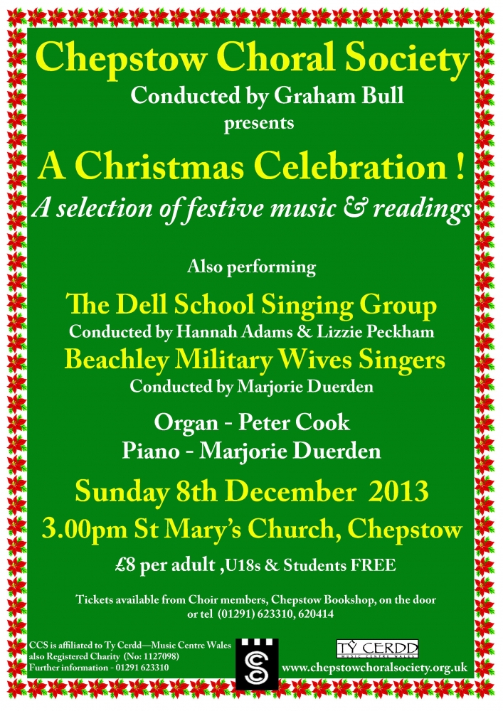 <br />
<b>Notice</b>:  Undefined offset: 3 in <b>/var/www/vhosts/chepstowchoralsociety.org.uk/httpdocs/includes/events.php</b> on line <b>56</b><br />
Christmas Concert Dec 2013