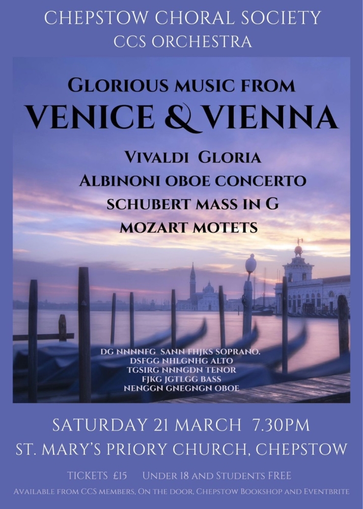 <br />
<b>Notice</b>:  Undefined offset: 3 in <b>/var/www/vhosts/chepstowchoralsociety.org.uk/httpdocs/includes/events.php</b> on line <b>39</b><br />
Glorious Music from Venice & Vienna